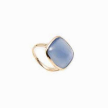 Anello MADI' Argento con Quarzo Blu