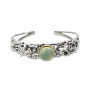 Bracciale Rigido LUNARIA Natura con Agata Verde