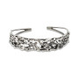 Bracciale Rigido LUNARIA Natura con Agata Blu
