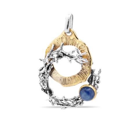 Ciondolo LUNARIA Nido con Cianite