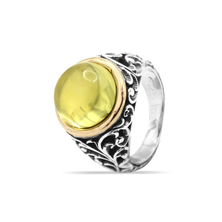 Anello LUNARIA Bouquet Quarzo Giallo