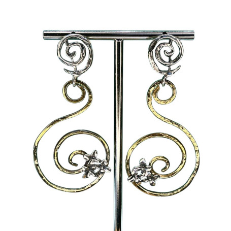 Orecchini LUNARIA Arianna Argento e Bronzo