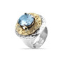 Anello LUNARIA Handmade con Quarzo Azzurro