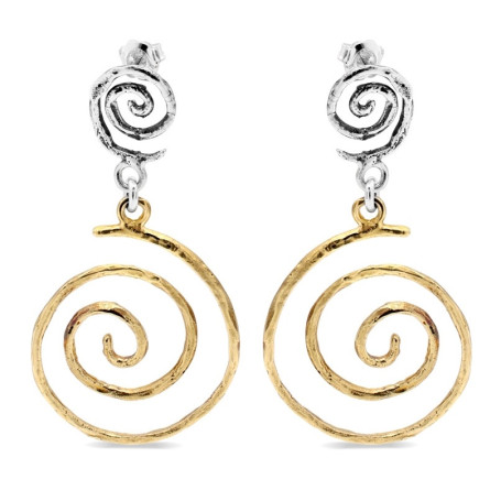 Orecchini LUNARIA Dana Argento e Bronzo