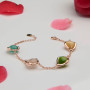 Bracciale MADI' Onda con Quarzi Colorati