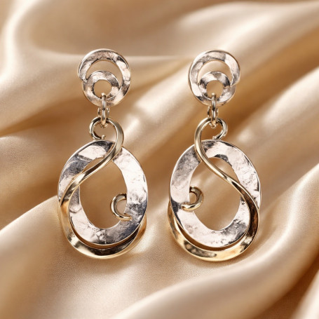 Orecchini LUNARIA Lisa Argento e Bronzo
