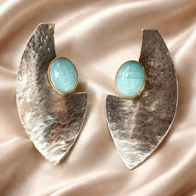 Orecchini LUNARIA   con Amazzonite