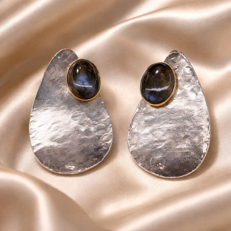 Orecchini LUNARIA con Labradorite